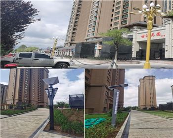 甘肅平?jīng)鲂率兰o集團世紀花園庭院燈路、景觀路燈項目